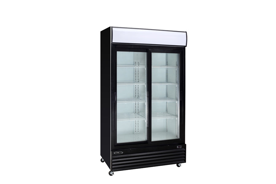 Kool-It KSM-36 Double Sliding Door Glass Display Cooler - 44", 115V