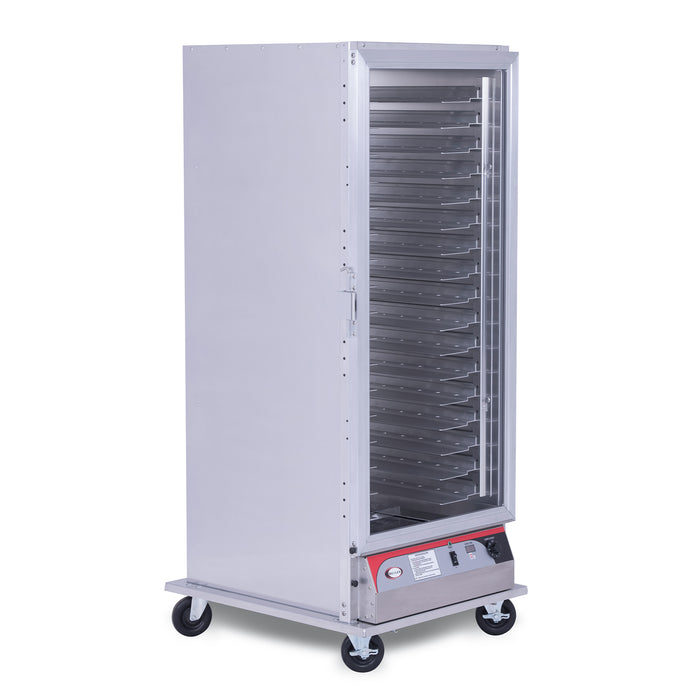 BevLes 3/4 Size Insulated PICA Proofing Cabinet, in Silver