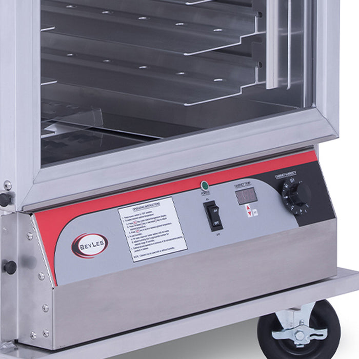 BevLes 3/4 Size Non-Insulated PICA Proofing Cabinet, 115V, Left Hand Hinge, 1 Door, in Silver (PICA60-24-A-1L1)