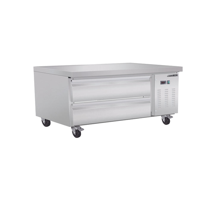 Maxx Cold X-Series Two-Drawer Refrigerated Chef Base, 50"W, 6.5 cu. ft. Storage Capacity, in Stainless Steel (MXCB48HC)