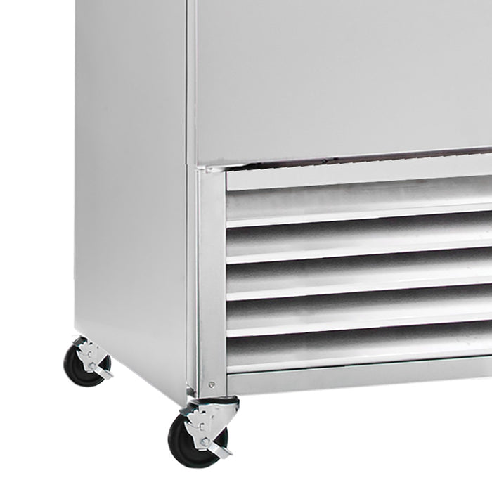 Maxx Cold Triple Door Reach-In Freezer, Bottom Mount, 81"W, 72 cu. ft. Storage Capacity, in Stainless Steel (MCF-72FDHC)