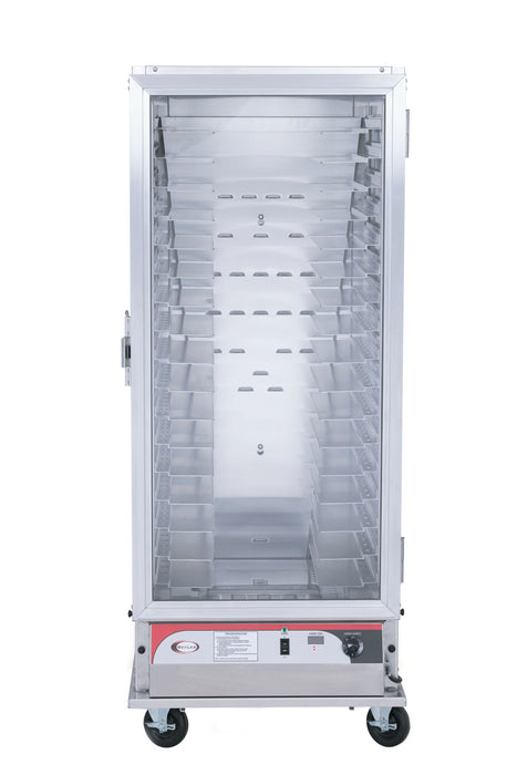 BevLes Full Size Extra Deep Non-Insulated PICA Proofing Cabinet, 115V, Right Hand Hinge, 1 Door, in Silver (PICA70-32-AED-1R1)