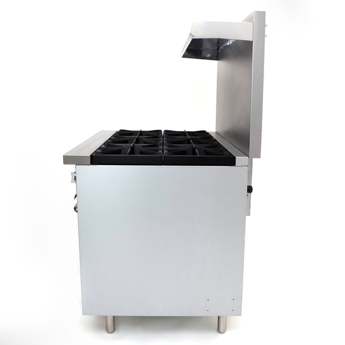 General Foodservice Gas Range with Oven, 6 Burners, 180,000 BTU, 36", in Stainless Steel (GR4-36NG)