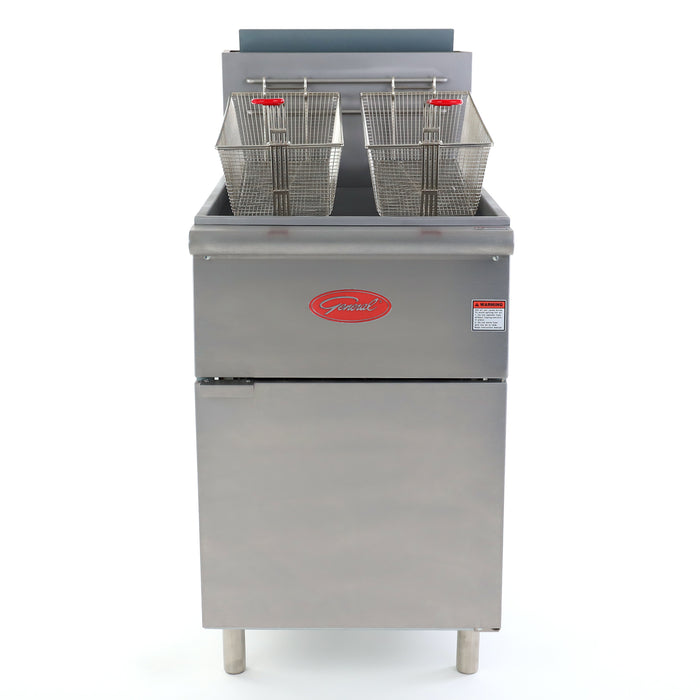 General Foodservice Deep Fryer, 70 lb., 150,000 BTU, in Stainless Steel (GFF5-70N)