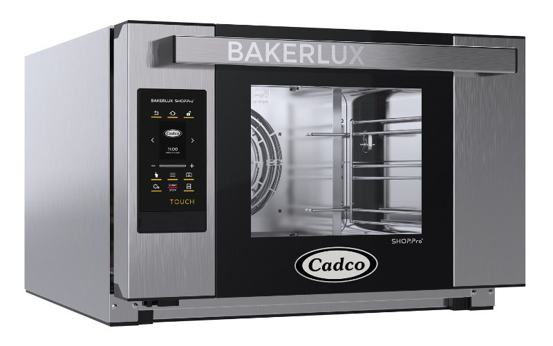 Cadco XAFT-03HS-TD Bakerlux Half-Size Countertop Convection Oven with Touch Screen - 3 Shelves, 24", 208-240V/1 Phase