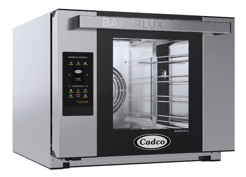 Cadco XAFT-04HS-TD Bakerlux Half-Size Countertop Convection Oven with Touch Screen - 4 Shelves, 24", 208-240V/1 Phase