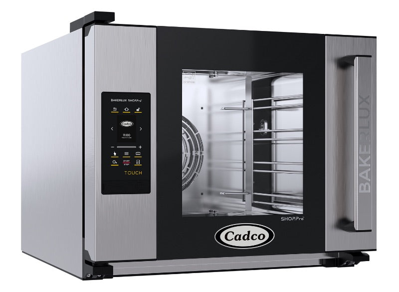 Cadco XAFT-04HS-TR Bakerlux Half-Size Countertop Convection Oven with Touch Screen - 4 Shelves, 24", 208-240V/1 Phase