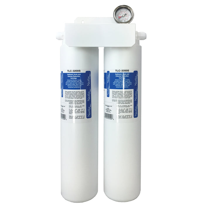 Maxx Ice Premium Double Water Filter Kit (Double Water Filter + Manifold), 54,000 gallons, 4.2gpm, in White (TLC-107097)